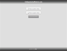 Tablet Screenshot of calligraphybymelanie.com